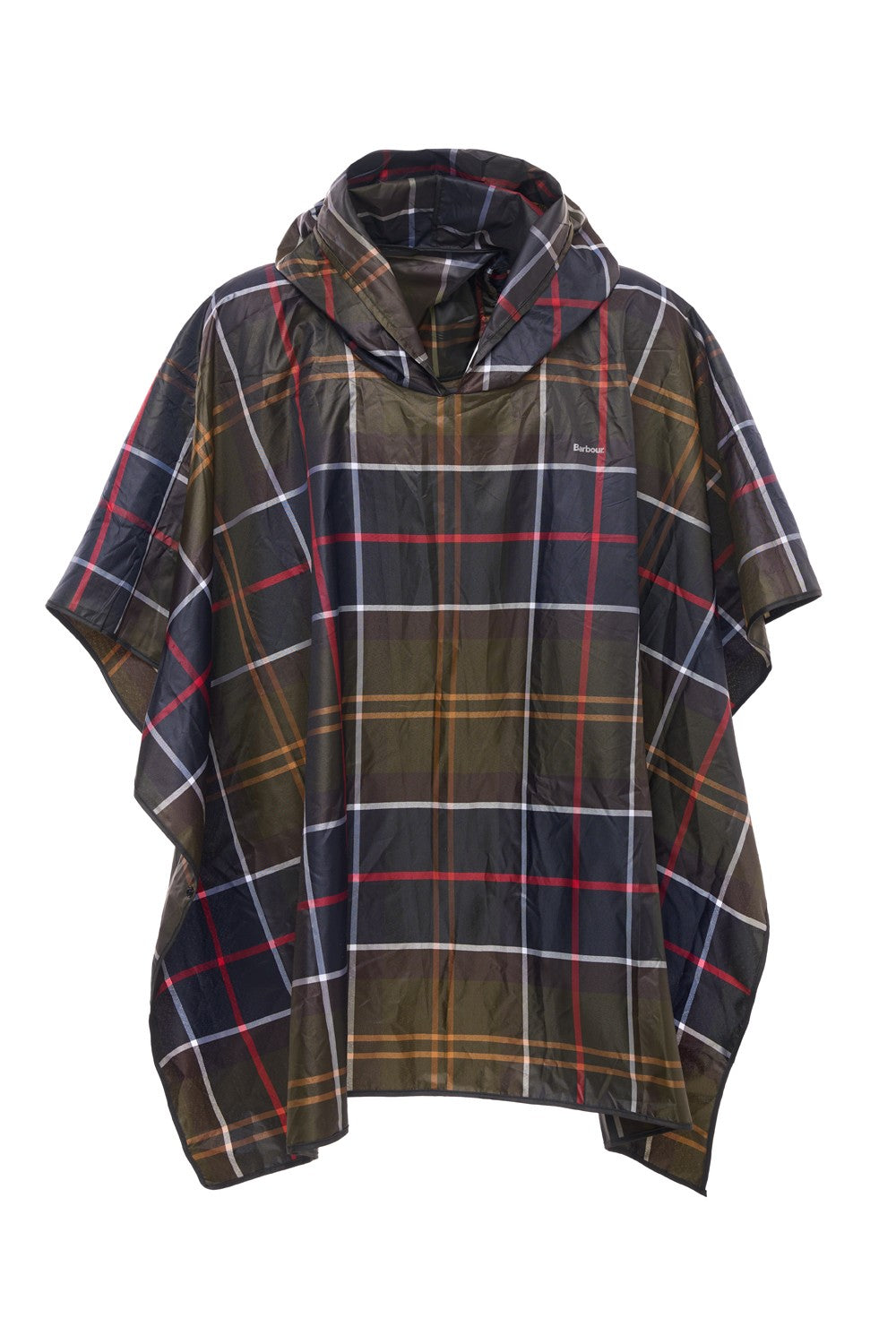 Poncho unisex impermeabile in tartan