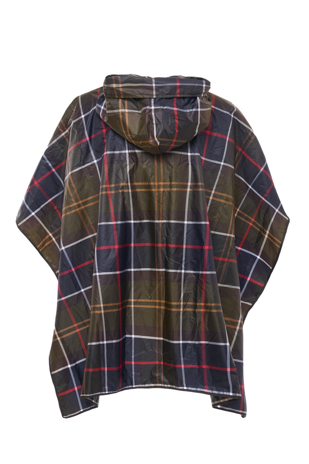 Poncho unisex impermeabile in tartan