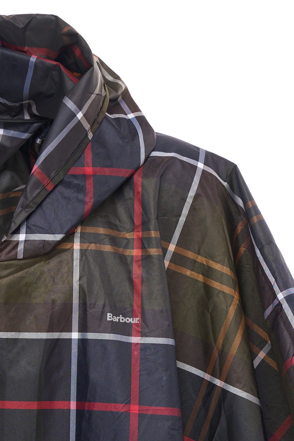 Poncho unisex impermeabile in tartan